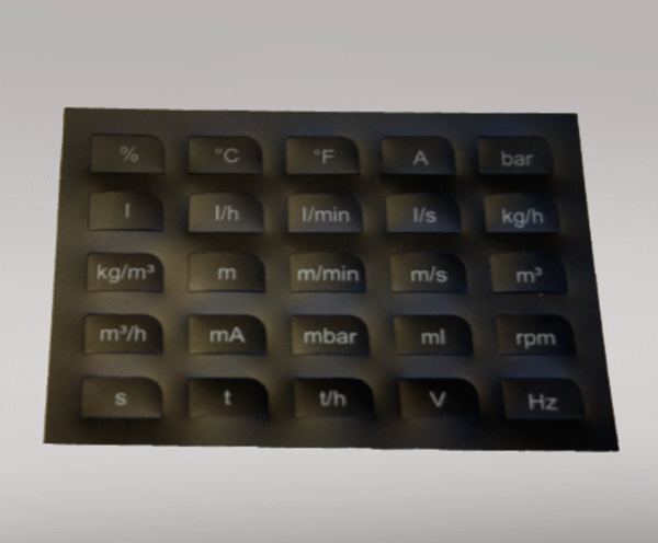 7031 Label sheet with engineering units